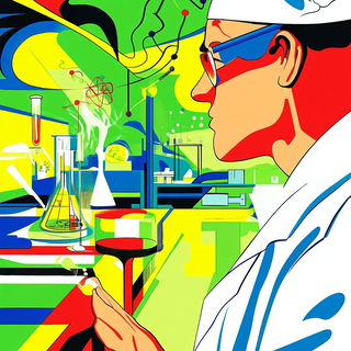 Enamelwave style, Midjourney V6.1: editorial illustration for popular scientific magazine cover