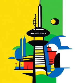 Enamelwave style, Midjourney V6.1: bold minimalist logo design for Istanbul city municipal services