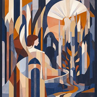 Fogweave Analogics style, Midjourney V6.1: retro fairy-tale illustration