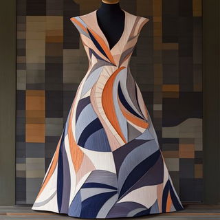 Fogweave Analogics style, Midjourney V6.1: haute-couture fashion outfit