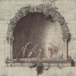 Redgear Puppetland style, Midjourney V6.1: classical 18th-century oil painting