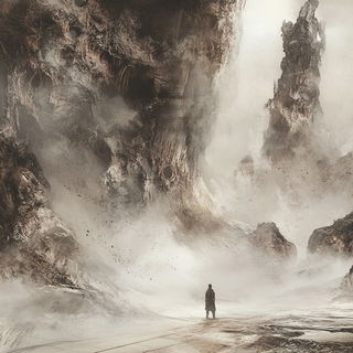 Palmchrome Roadism style, Midjourney V6.1: cinematic shot from sci-fi movie