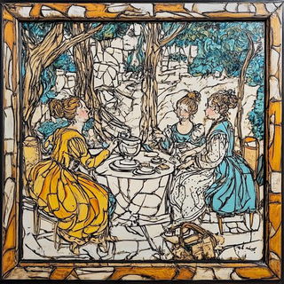 Contourcel Voyagers style, Midjourney V6.1: classical 18th-century oil painting