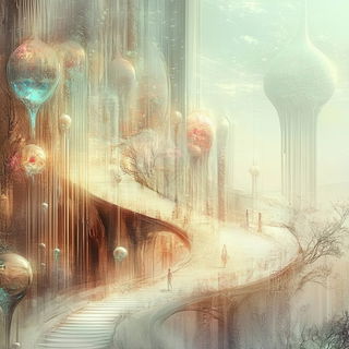 Cinderweld style, Midjourney V6.1: megacity with futuristic bioarchitecture
