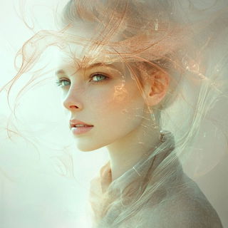 Cinderweld style, Midjourney V6.1: photographic portrait of female protagonist
