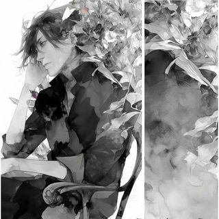 Contourland style, Midjourney V6.1: black-and-white manga comic strip