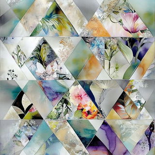 Contourland style, Midjourney V6.1: creative pattern composition