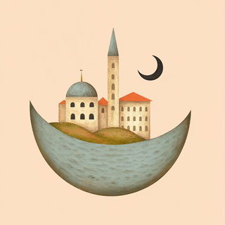 Inkcap Cinema style, Midjourney V6.1: bold minimalist logo design for Istanbul city municipal services