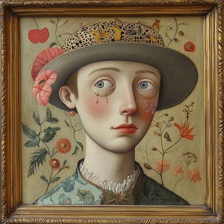 Inkcap Cinema style, Midjourney V6.1: classical 18th-century oil painting