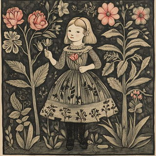 Glazeflux style, Midjourney V6.1: traditional folk art