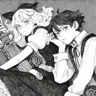 Glazeflux style, Midjourney V6.1: black-and-white manga comic strip