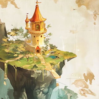 Thalassoglyphics style, Midjourney V6.1: retro fairy-tale illustration
