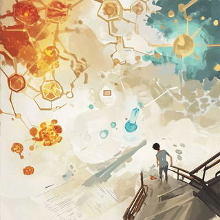 Thalassoglyphics style, Midjourney V6.1: editorial illustration for popular scientific magazine cover