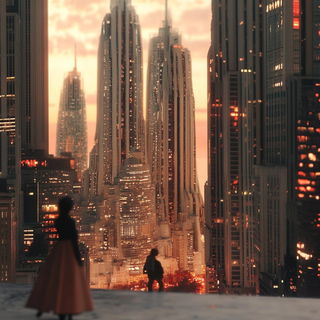 Pagodaflow style, Midjourney V6.1: megacity with futuristic bioarchitecture