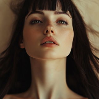 Pagodaflow style, Midjourney V6.1: photographic portrait of female protagonist