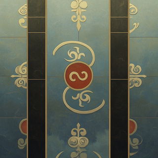 Glyphflora style, Midjourney V6.1: creative pattern composition