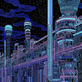 Glasshand Apparatus style, Midjourney V6.1: technical infrastructure blueprint schematics