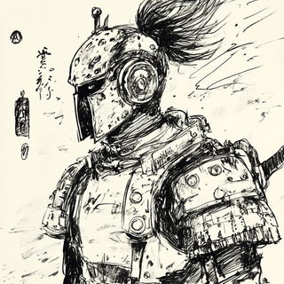 Tealglass Phytography style, Midjourney V6.1: concept art character design of retropunk steam knight