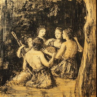 Tealglass Phytography style, Midjourney V6.1: classical 18th-century oil painting