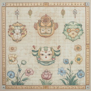 Luminarch style, Midjourney V6.1: traditional folk art