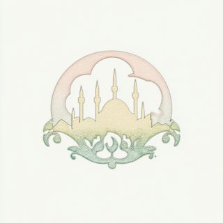 Luminarch style, Midjourney V6.1: bold minimalist logo design for Istanbul city municipal services