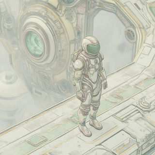 Luminarch style, Midjourney V6.1: cinematic shot from sci-fi movie