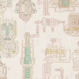 Luminarch style, Midjourney V6.1: technical infrastructure blueprint schematics