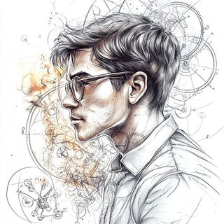 Astral Etchcraft style, Midjourney V6.1: editorial illustration for popular scientific magazine cover