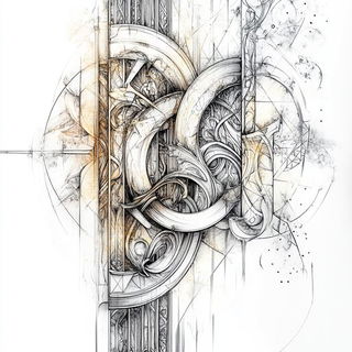 Astral Etchcraft style, Midjourney V6.1: typographic composition with large letters