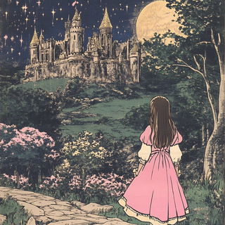 Cinemagma style, Midjourney V6.1: retro fairy-tale illustration
