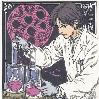 Cinemagma style, Midjourney V6.1: editorial illustration for popular scientific magazine cover