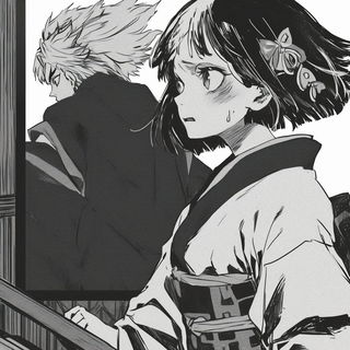 Cinemagma style, Midjourney V6.1: black-and-white manga comic strip