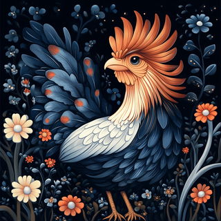 Graphitome style, Midjourney V6.1: traditional folk art
