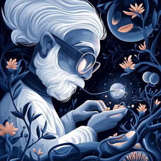 Graphitome style, Midjourney V6.1: editorial illustration for popular scientific magazine cover