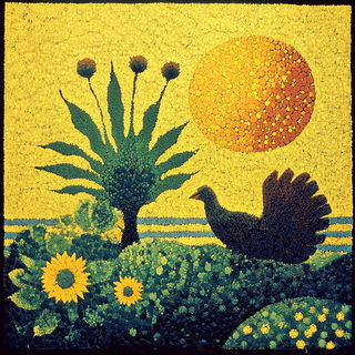 Jungle Accordionism style, Midjourney V6.1: traditional folk art