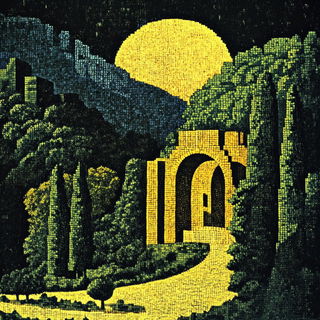 Jungle Accordionism style, Midjourney V6.1: classical 18th-century oil painting