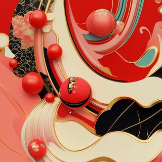 Bloodhaze Orrery style, Midjourney V6.1: abstract 3D render