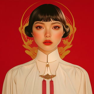 Bloodhaze Orrery style, Midjourney V6.1: photographic portrait of female protagonist