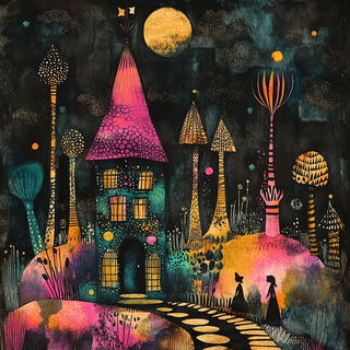 Redband Attrition style, Midjourney V6.1: retro fairy-tale illustration