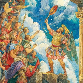 Citrine Biomechanical Array style, Midjourney V6.1: classical 18th-century oil painting