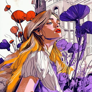 Atelier Keshui style, Midjourney V6.1: retro fairy-tale illustration