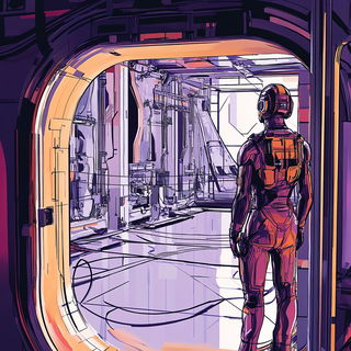 Atelier Keshui style, Midjourney V6.1: cinematic shot from sci-fi movie