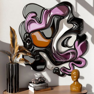 Folkloriform style, Midjourney V6.1: abstract 3D render