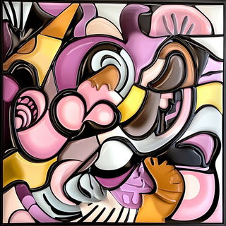 Folkloriform style, Midjourney V6.1: creative pattern composition