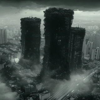 Cineforge style, Midjourney V6.1: megacity with futuristic bioarchitecture