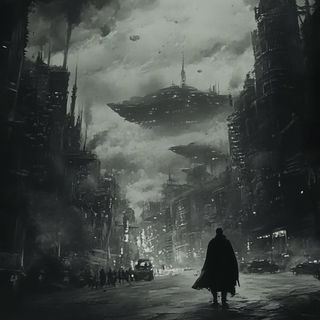 Cineforge style, Midjourney V6.1: cinematic shot from sci-fi movie