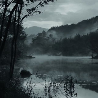 Cineforge style, Midjourney V6.1: realistic landscape photograph of quiet dawn