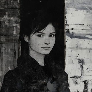 Olivewire Ink Cartographers style, Midjourney V6.1: photographic portrait of female protagonist