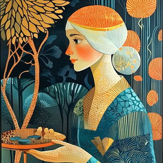 Tealmarket Theatrum style, Midjourney V6.1: classical 18th-century oil painting