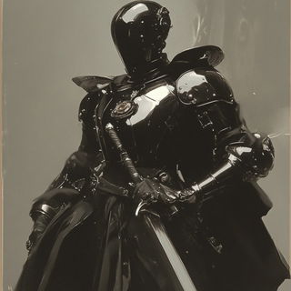 Platform Zero Domesticity style, Midjourney V6.1: concept art character design of retropunk steam knight